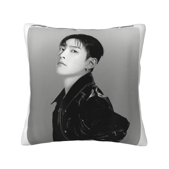 Fundas de almohada de terciopelo ATEEZ, fundas de almohada decorativas suaves y acogedoras con cremallera oculta para dormitorio, sofá, sillón, funda de almohada de terciopelo