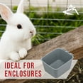 thumbnail image 4 of The ROP Shop 300-Pack - Gray Cage Cups for Feed/Water for Poultry, Ducks, Birds, Hamsters, 4 of 9
