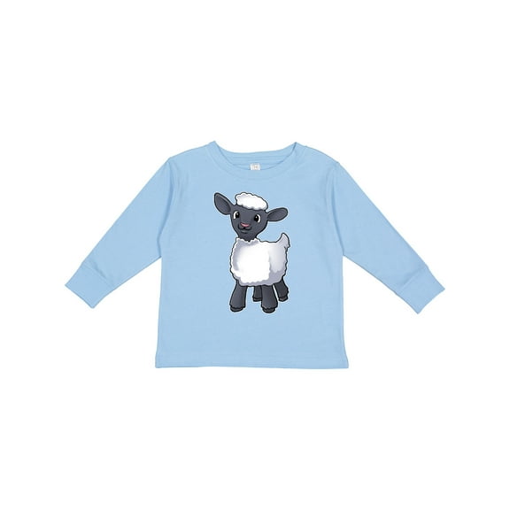 Inktastic Cute little lamb Boys or Girls Long Sleeve Toddler T-Shirt