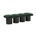 thumbnail image 3 of Meridian Furniture Pavilion Green Boucle Fabric Bench, 3 of 6