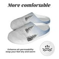 thumbnail image 6 of Haiem Snowman And Christmas Tree Print Women's Fuzzy Memory Foam House Slipper Cozy Home Footwear Non-slip Winter Slippers-37/38, 6 of 7