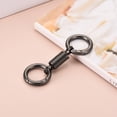 thumbnail image 5 of Spring Double Ring Keychain Dual Key Ring Holder Detachable Keychain Spring Shaped Key Accessories Dual Split Key Ring Matte Black 2, 5 of 7