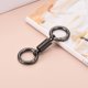 thumbnail image 5 of Llave de doble anillo de primavera, soporte de llavero dual, accesorios de llaves en forma de resorte, anillo de llave dividido, negro mate 2, 5 of 7