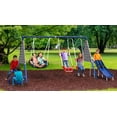 thumbnail image 2 of XDP Recreation Freedom Fun Metal Swing Set with Super Disc Saucer Swing, Swing, See-Saw, Slide, 2 of 11