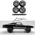 thumbnail image 6 of Colcolo 4 Pieces RC Car Wheels and Tires RC Alloy Car Accessories for 1/64 Scale DIY Argent A, 6 of 8