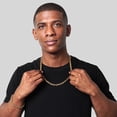 thumbnail image 4 of Invicta Jewelry Men's Rectangular Link Gold Plated Chain Necklace (8.5mm) - 24", 4 of 8