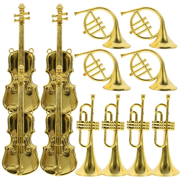 unbranded  12 Pcs Charms Bulk Musical Instrument Decorations