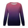 thumbnail image 4 of Dyegold Womens Casual Long Sleeve Sweatshirt Crew Neck Cute Gradient Pullover Tops Oversized Sweater Shirt Fall Fashion 2023, 4 of 4