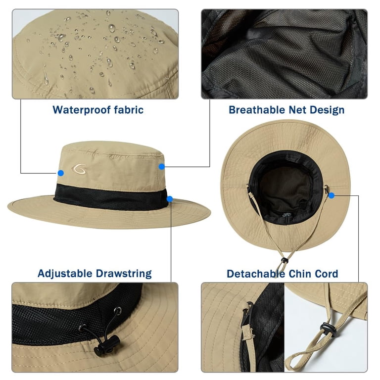TOP-EX Wide Brim Sun Hat Unisex UPF 50 Waterproof Adjustable  display picture 3