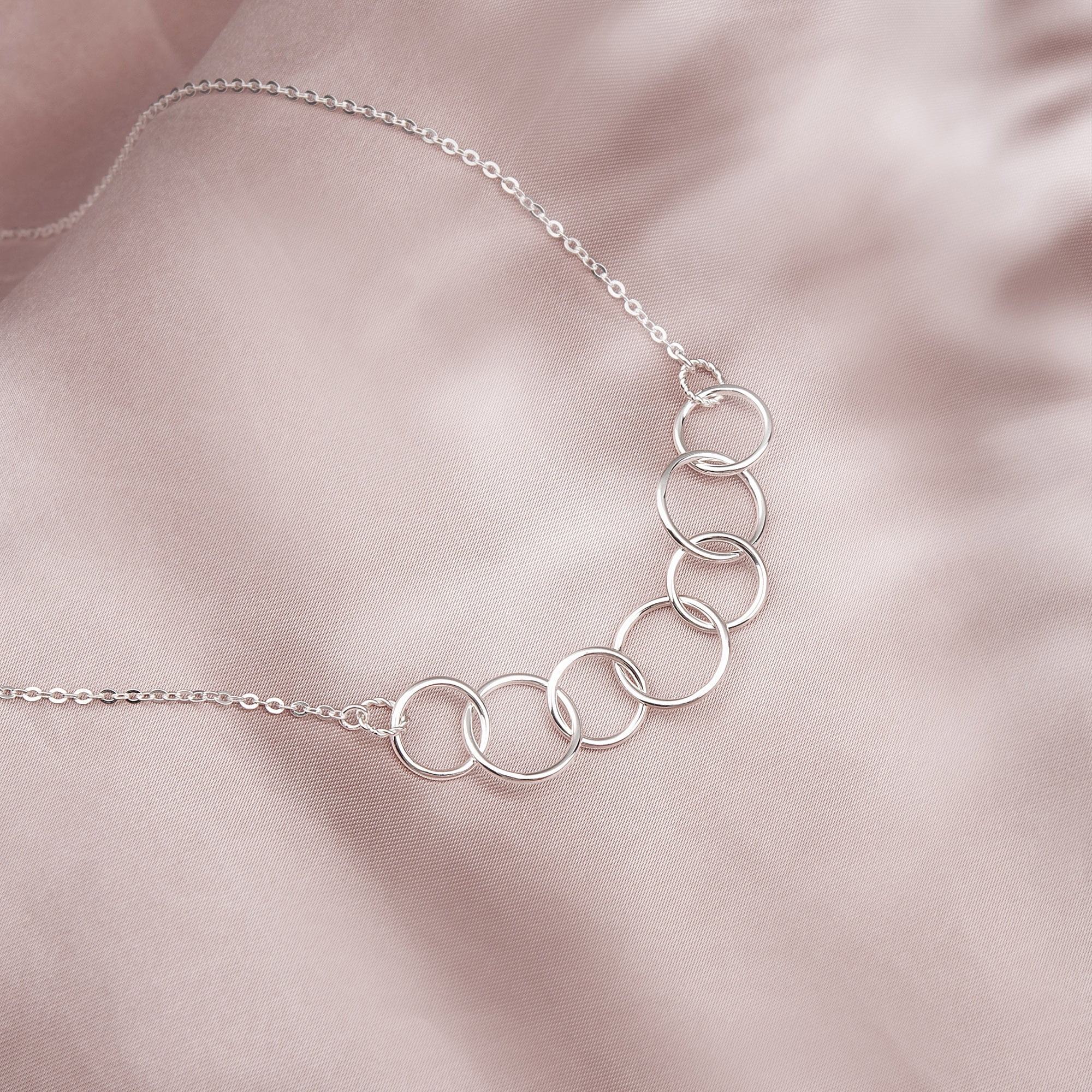Anavia 70th Birthday Gift for Mom, 70 Year Old Birthday Gift for 70th Woman Friend -[7 Regular Circles, Custom Name]