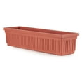 thumbnail image 2 of HC Companies 30 Inch Fluted Venetian Flower Window Box, Clay (3 Pack), 2 of 10