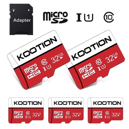 Kootion 5 Pack 32 GB Micro SD Cards TF Card High Speed Micro SDHC UHS-I Memory Cards Class 10 C10 U1