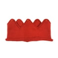 thumbnail image 2 of Wrapables® Baby Boy & Girl Birthday Party Knitted Crown Headband Beanie Cap Hat, Red, 2 of 3