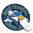 thumbnail image 3 of Toronto Baseball JB Round Non-Slip Rubber 4 PCS 8in Mouse Pad 3mm Thick Polyester Surface for Office Gaming PC, Bluebird Mouse Pad LS488, 3 of 7
