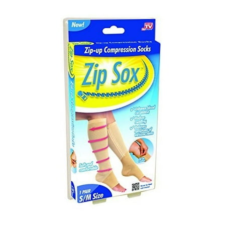 - Compression Socks by BulbHead - Pair, S/M, Nude