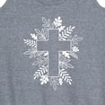 thumbnail image 3 of Instant Message - Foliage Cross - Women's Racerback Tank Top, 3 of 6