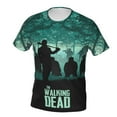 thumbnail image 6 of Men Women Walking Dead Shirts Short Sleeve Cosplay Adults Anime T-Shirts Crew Neck 3d Printed Tee Tops, 6 of 8