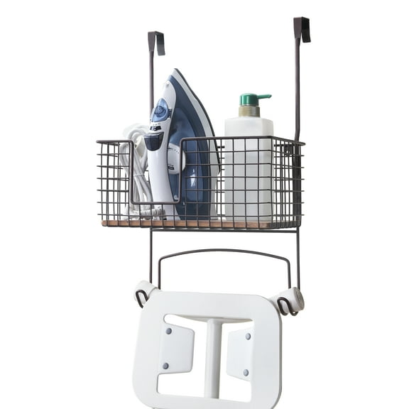 SunnyPoint Metal Wall Mount/Over The Door Ironing Board Holder; ORB