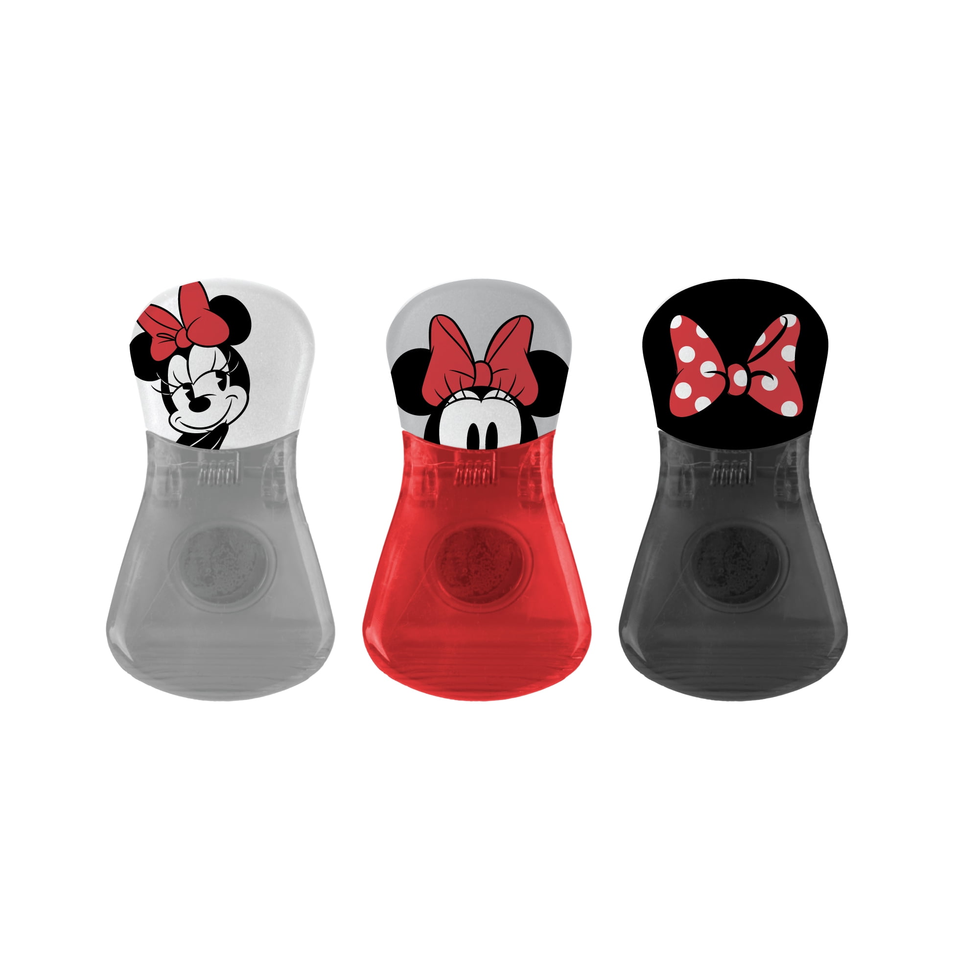 Disney Character Plastic Bag Clips, 6 Count. Each Clip is 6" x 1" x 1.5"