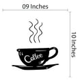 thumbnail image 4 of Beverage Wall Decals for Adult Home - Hot Coffee Cup Black and White Mug DIY & Creativity Boy Girl Bedroom Wall Sticker - Size: 9 In x 10 In, 4 of 5