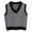 #+005Black, variant on Hogleaql Sweater Vest Women - Women's V Neck Cotton Vest, Houndstooth Pattern Casual Sleeveless V Neck Knitted Sweaters Trendy Oversized Pullover Warm Fall Fit Business Knitwear Khaki 2XL