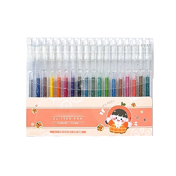 TIELUTT Stylos Gel Pailletés Rétractables Encre Lisse pour Petite Table de Bricolage Ensemble de Papier à Lettres et Enveloppes pour Filles Ensemble de Papier à Lettres et Enveloppes Mignon pour Pâques pour Enfants Table de Bricolage