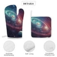 thumbnail image 4 of Galaxy Star Outer Space Heat Resistant Microwave Oven Gloves Set for BBQ Baking Grilling,Baking Gifts Cooks for Women,Housewarming Gifts for New Home, 4 of 6