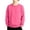 BT20_Hot Pink, variant on Lumtrix Girls Long Sleeve Sweatshirts Cute Crewneck Oversized Pullover Casual Solid Color Tops Navy 120