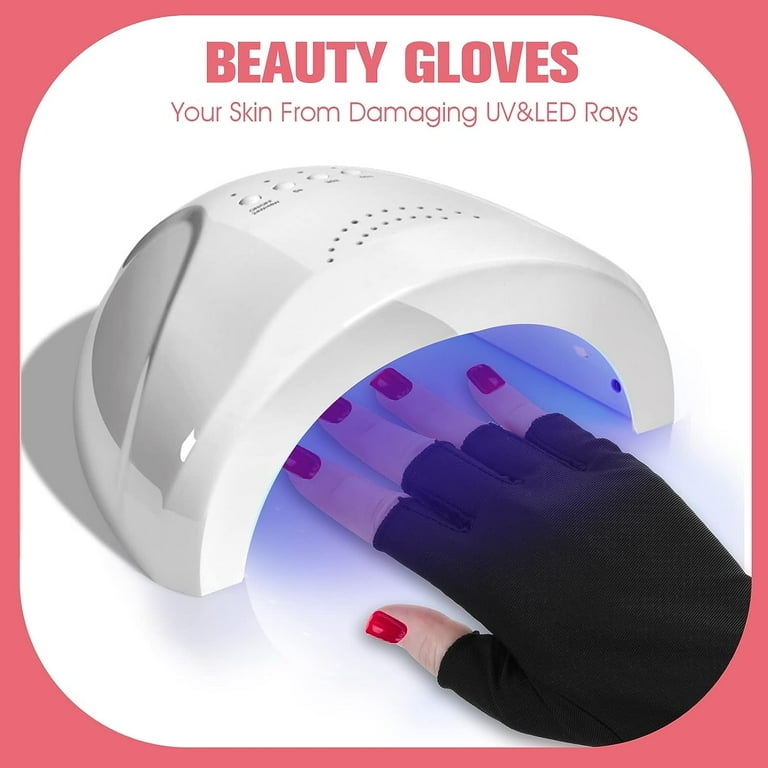 Anti UV Gloves for Gel Nail Lamp, Professional Protection