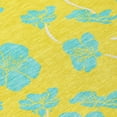 thumbnail image 4 of HomeRoots 600057 8 x 10 ft. Yellow & Aqua Floral Washable Indoor & Outdoor Rectangle Area Rug, 4 of 5