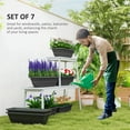 thumbnail image 4 of Outsunny 7 Pack 23 Inches Window Boxes Planters, Black, 4 of 9