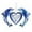 blue, variant on Herrnalise Valentine's Day Love Heart Hanging Ornament,Painted Acrylic Ring Hanging Pendant Keepsake for Car Rearview Mirror Backpack,Acrylic Crafts for Valentine's Day Decoration(Ring)