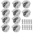 thumbnail image 5 of HERFIER 10pcs Furniture Connector Fittings Furniture Connecting Fasteners Lock Nut for Cabinet Dresser 0.79x0.79x0.47in, 5 of 8