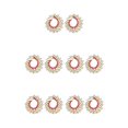 thumbnail image 3 of Sonducket 1 par de pendientes bohemios boda aniversario vacaciones moda joyería novia regalo personalizado accesorios rosa Rosa 5piezas Sonducket CBP227463, 3 of 6