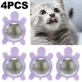 thumbnail image 5 of ¡Hay Un Vídeo! Juguete para Gatos Autoplacer Gato Giratorio Menta Bocadillos Divertidos para Gatos Lamiendo para Gatos Juguete para Gatos (púrpura), 5 of 5