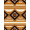 Brown Tan Ivory, Pattern 1, variant on ODIKA Southwestern Aztec Arae Spotted Boho Border Motif Farmhouse Lone for Dining Room, Under Table, Home Office, Non-Slip Chair-Friendly