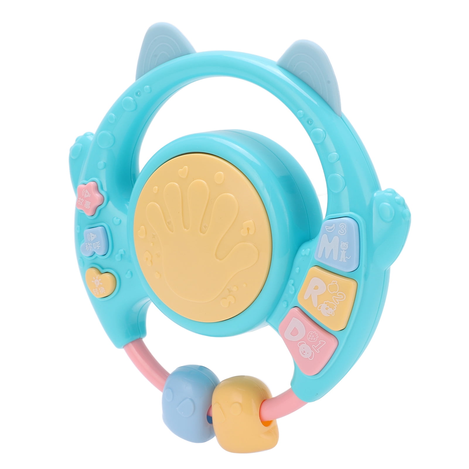 Herwey Baby Hand Drum Baby Drum Toy Baby Drum Toy Chewing Hand Drum Toy Musical Sound Plaything For Infant Toddler Early Education