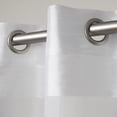 thumbnail image 3 of Exclusive Home Rideaux Navaro Voilage à Illets Paire, Blanc Hiver, 54x84, 2 Pcs, 3 of 5