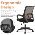 thumbnail image 4 of Home Office Chair Desk Computer Chair Adjustable Ergonomic Lumbar Support Armrest Executive with High Density Mesh 360 Degree Swivel Chair for Men Women Adults, Black, 4 of 8