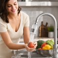 thumbnail image 6 of Faucet Water Filter for Kitchen Sink with Stainless Steel Mesh Core, 1-Pack, Silver and Clear, for Home Tap Water Filtration, 6 of 6