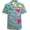 80s 90s, variant on Mens Funny Hawaiian Shirts 3D Graphic Button Down Short Sleeve Tropical Holiday Beach Aloha Shirt