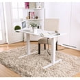 thumbnail image 3 of Furniture of America Peter Contemporary Adjustable Height Desk, Large, White, 3 of 8