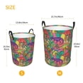 thumbnail image 4 of Uemuo Colorful Dinosaur Pattern Circular Laundry Hamper Basket with handles,Collapsible laundry basket,Large capacity laundry hamper,Laundry Organizer-, 4 of 8