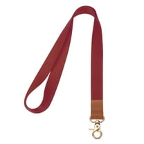 Uxcell Neck Lanyard, 1 Set Long ID Badge Lanyard with Lobster Clasp for Teacher Women Men, Dark Red