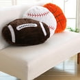 thumbnail image 3 of Hesroicy Throw Pillow Ultra Soft Companionship Fluffy Simulation Basketball Soccer Shape Sofa Cushion for Ball Game Fan, 3 of 8
