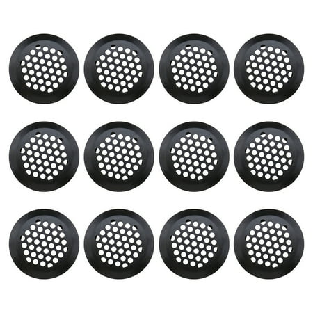 

12pcs Round Cabinet Air Duct Vent Dia.35mm Stainless Steel Round Ventilation Grilles Louver Mesh Hole Plug Ventilation Cover