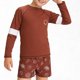 thumbnail image 5 of Odeerbi 1-10 Años Niños 3 Piezas de Manga Larga Rash Guard Set Upf 50 + Rápido Seco Surf Traje de Baño Con Pantalones Cortos Gorra de Baño, 5 of 9
