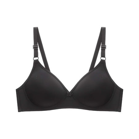 Balconette Bra  Comdrip High Support Bras for Women Adjustable Strap Full Coverage Up Bras Comfortable No Underwire Wireless Bras Lightly Lined Bra Black 34