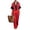 Red, variant on Stralyhd Women's Two Piece Lounge Set Summer Oversized Sets Casual Cotton Linen Long Outfits Vacation Matching Set Dark Green XL