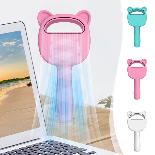 XWSHYW Electrodomésticos Extensiones de Pestañas Pequeño Ventilador Usb Recargable Tres Velocidades Energía Eólica Máquina Colgante Extra Frecuente Mini Secador de Pelo